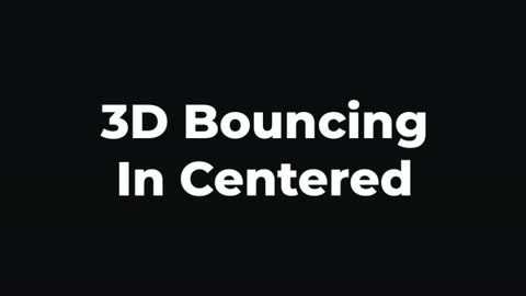 3D Bouncing In Centered — After Effects 3d text preset preview