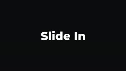 Slide In — After Effects adobe express - in preset preview