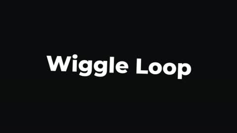 Wiggle Loop — After Effects adobe express - looping preset preview