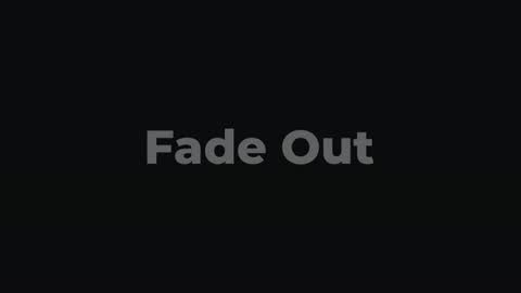 Fade Out — After Effects adobe express - out preset preview