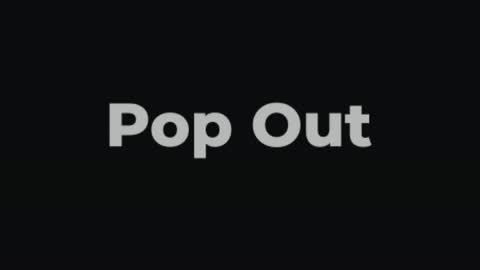 Pop Out — After Effects adobe express - out preset preview