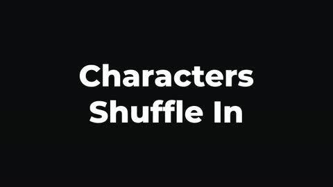 Characters Shuffle In — After Effects animate in preset preview