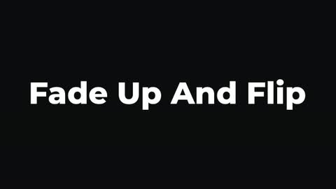 Fade Up And Flip — After Effects animate in preset preview