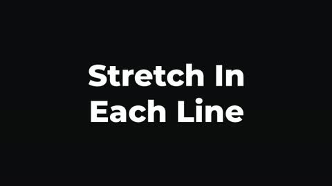 Stretch In Each Line — After Effects animate in preset preview
