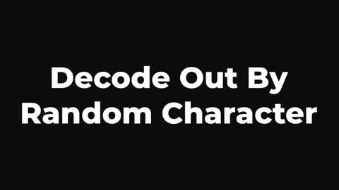 Decode Out By Random Character — After Effects animate out preset preview