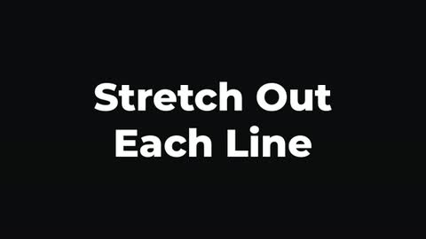 Stretch Out Each Line — After Effects animate out preset preview