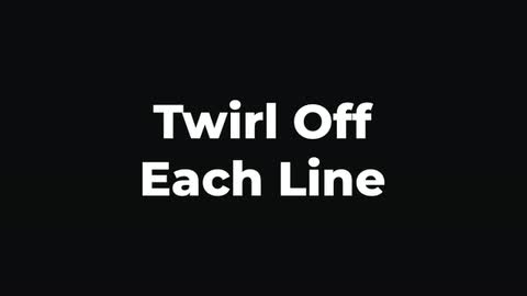 Twirl Off Each Line — After Effects animate out preset preview