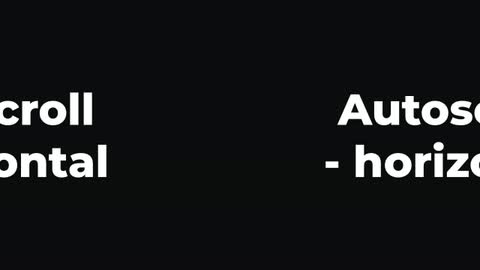 Autoscroll - horizontal — After Effects behaviors preset preview