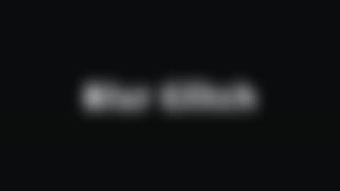 Blur Glitch — After Effects blurs preset preview