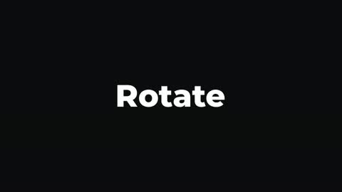 Rotate — After Effects curves and spins preset preview