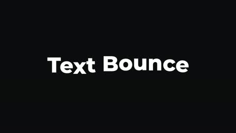 Text Bounce — After Effects expressions preset preview