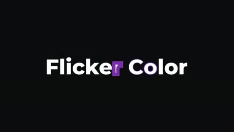 Flicker Color — After Effects fill and stroke preset preview