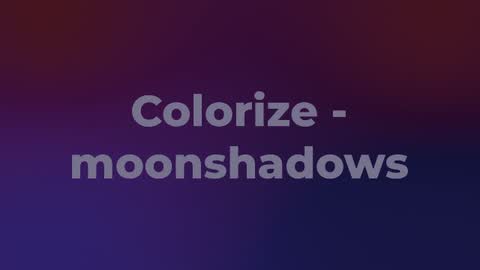 Colorize - moonshadows — After Effects creative preset preview