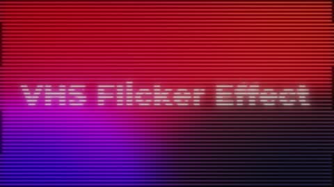 VHS Flicker Effect — After Effects creative preset preview
