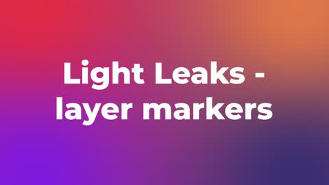 Light Leaks - layer markers — After Effects special effects preset preview