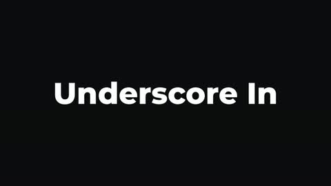 Underscore In — After Effects mechanical preset preview