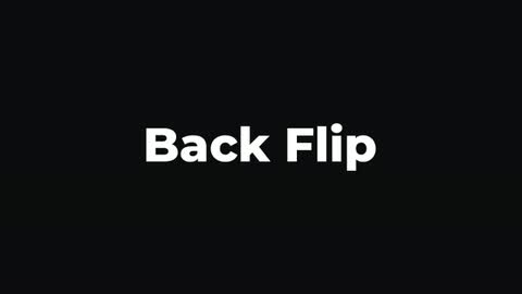 Back Flip — After Effects miscellaneous preset preview