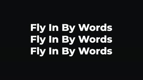Fly In By Words — After Effects multi-line preset preview