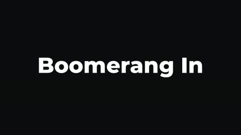Boomerang In — After Effects organic preset preview