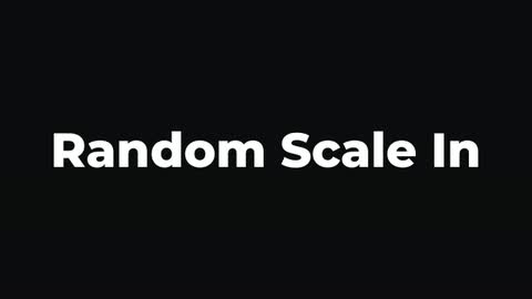Random Scale In — After Effects scale preset preview