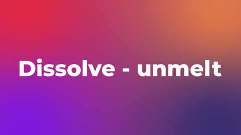 Dissolve - unmelt — After Effects dissolves preset preview