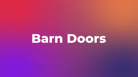 Barn Doors — After Effects wipes preset preview